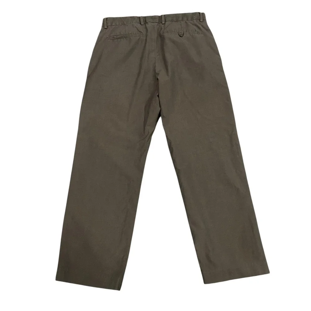 Banana Republic Mens Brown Cotton Straight Leg Chino Pants 33x30 356197-01